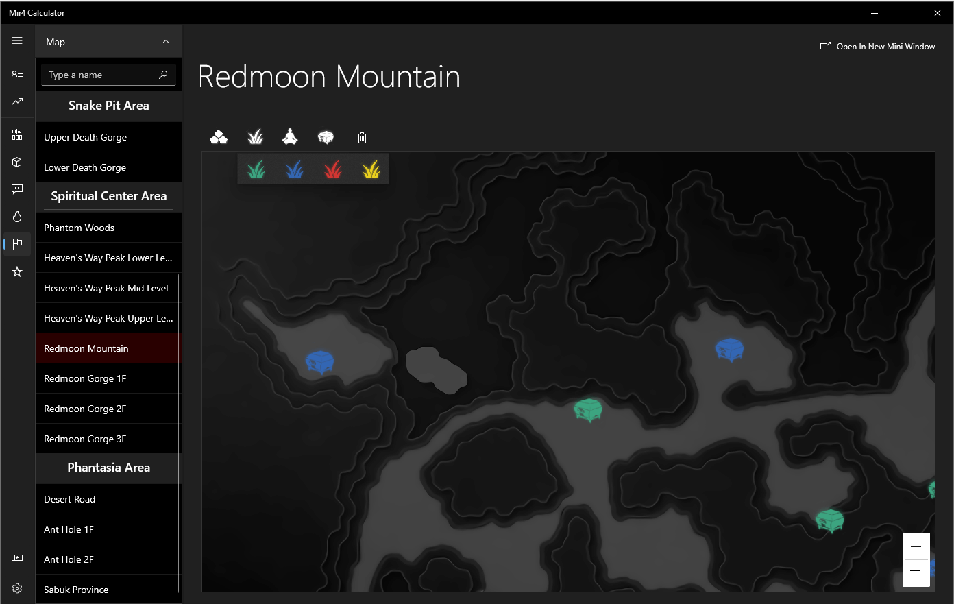 Mir4 Calculator | Mapping your resources Record the locations of resources on the map, making it easier to find them later