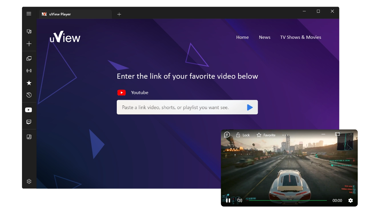 View Player Watch favorite Videos like Anime, Youtube, Tiktok, Stream, Live & Radio anytime whether browse the internet or gaming. Picture-In-Picture Player.
